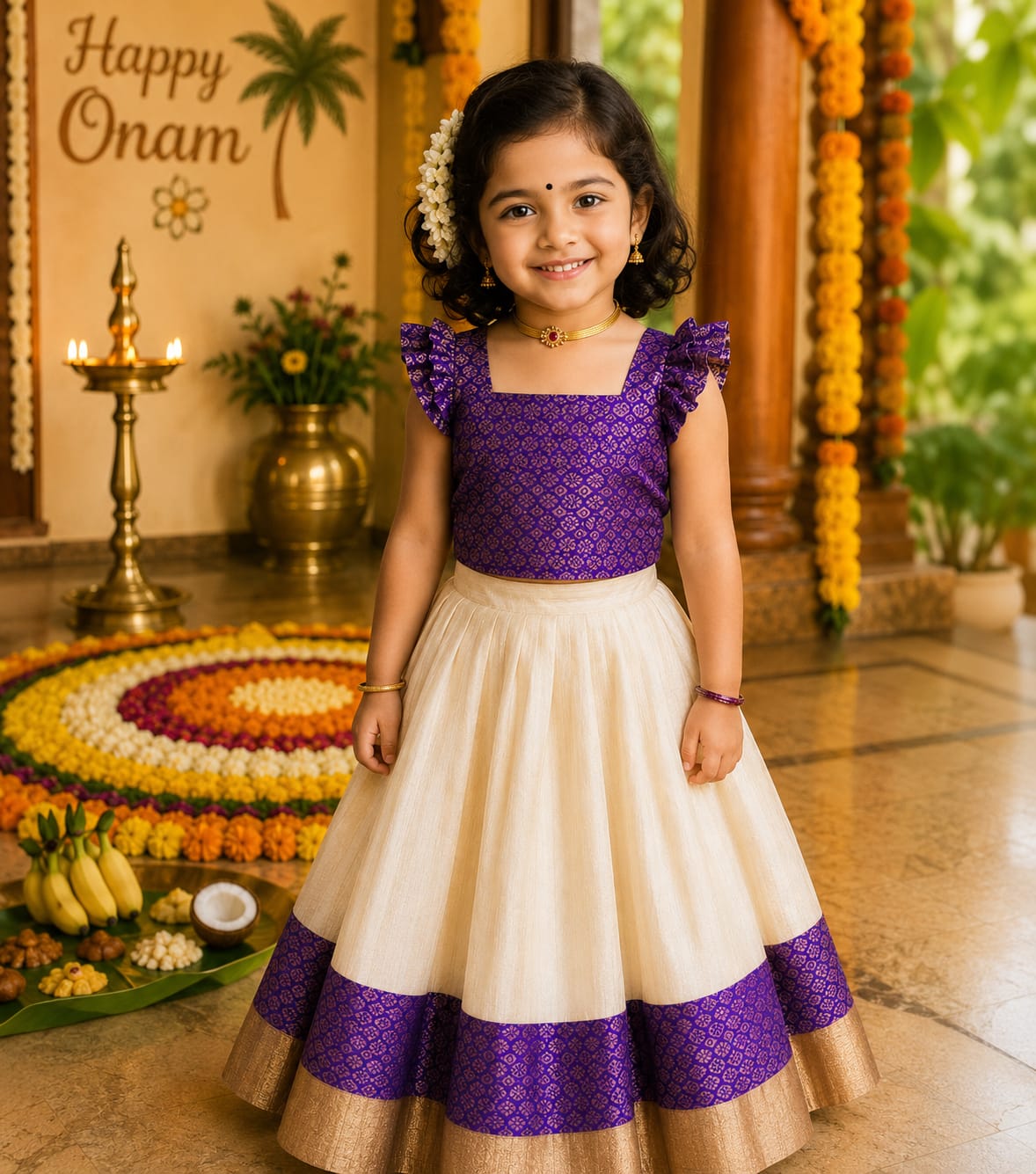 Kids Pattu Pavada