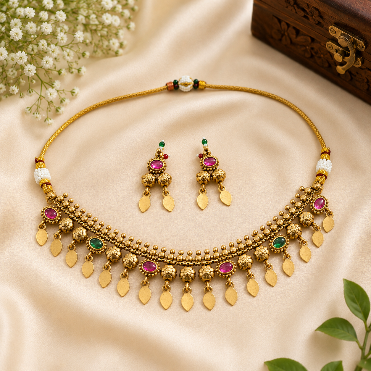 Multi Color Necklace Set