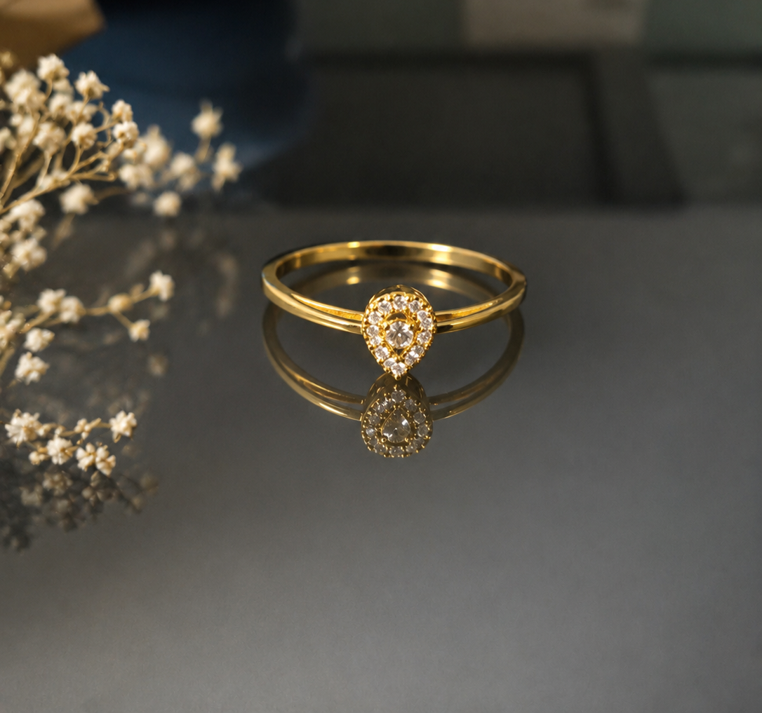 Golden Dew Antitarnish Ring