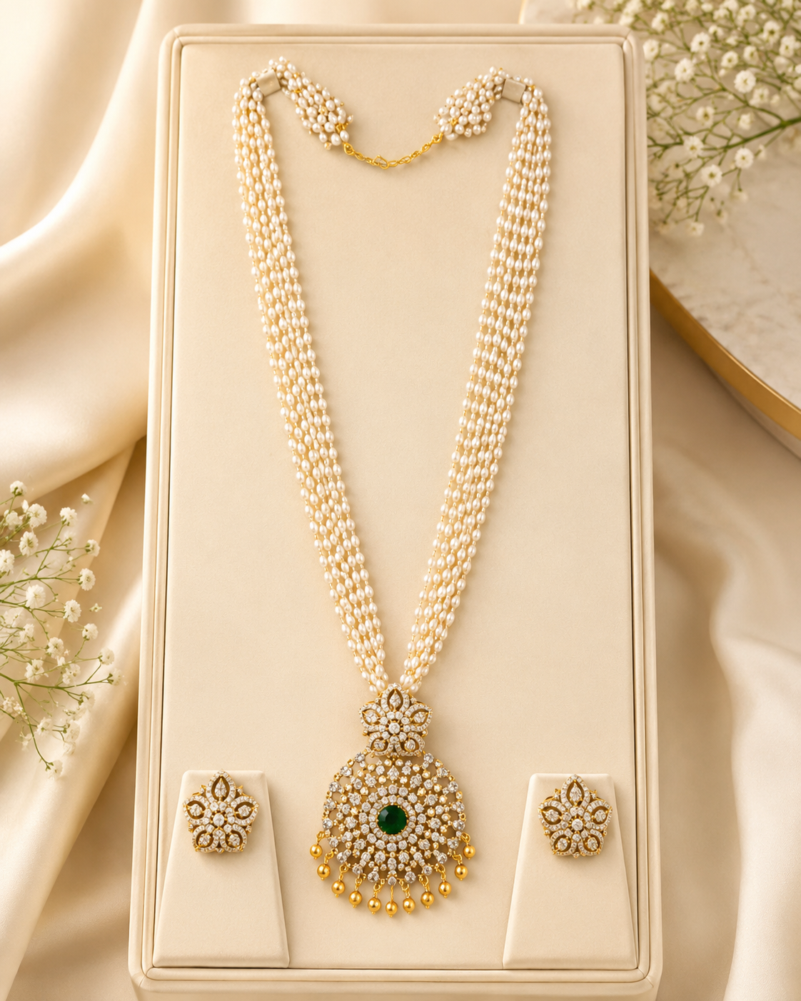 Emerald Pearl Elegance Set