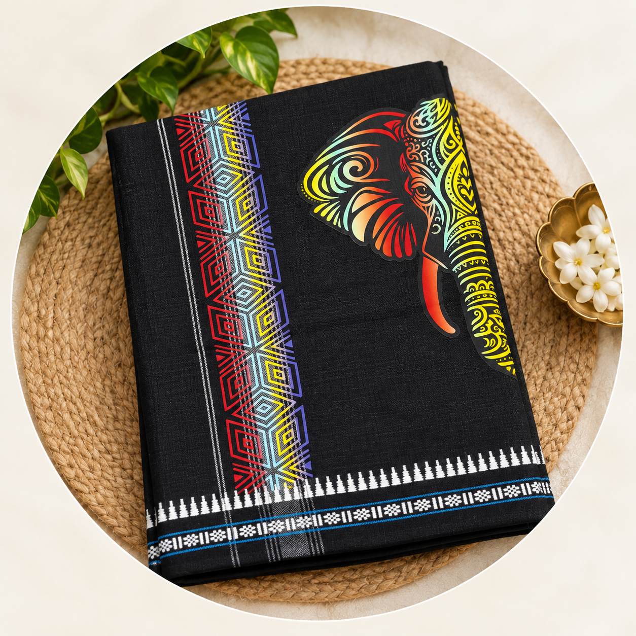 Printed Dhothy  Design 2