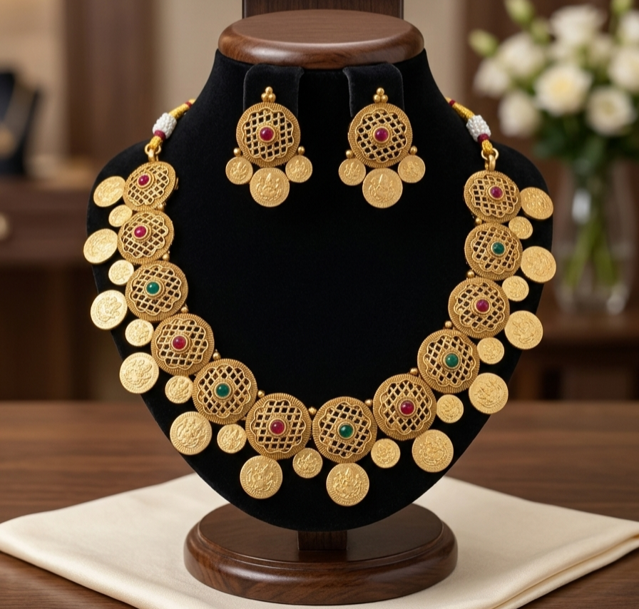 Matte Finish Necklace Set 