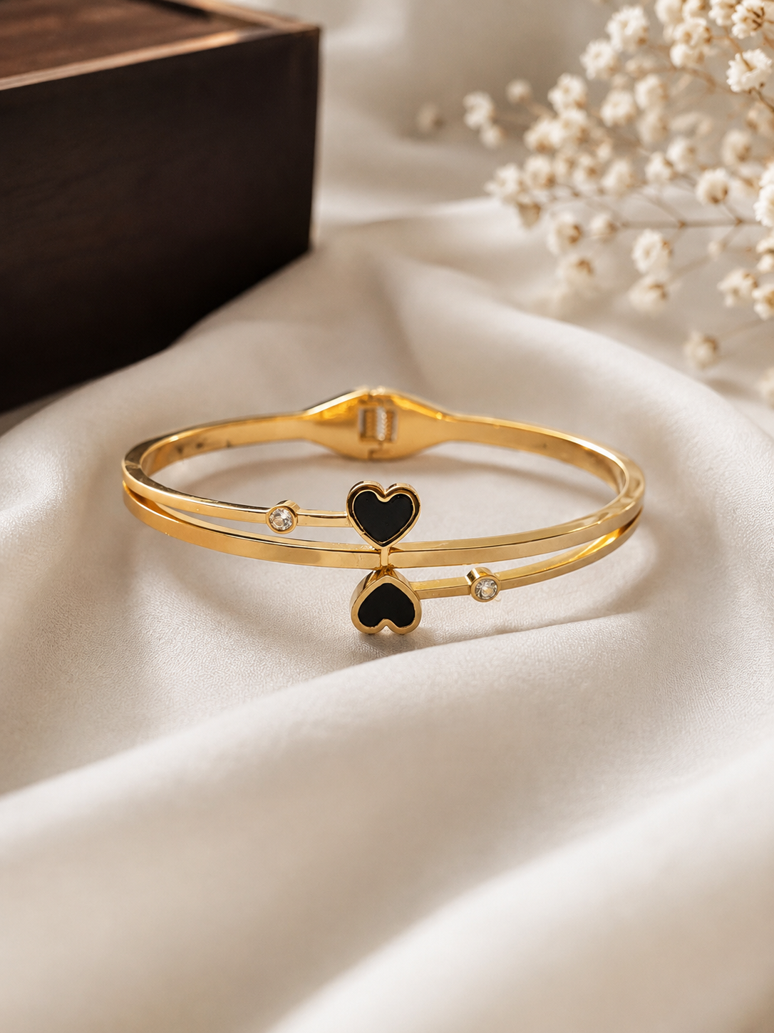 Dual-Heart Bangle