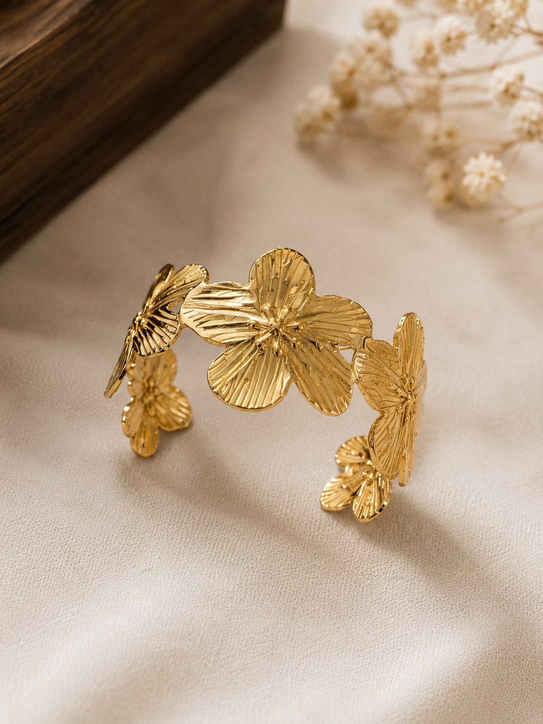 Golden Bloom Cuff